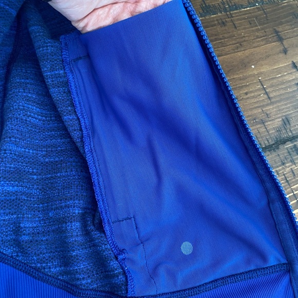 Women's Blue Zip-Up Hoodie - Picture 13 of 16